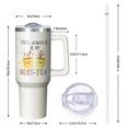 thumbnail image 3 of 1pc Female friends 40oz Tumbler with Straw & Handle - Insulated Stainless Steel Cup | Holiday Gift for Man Women (Christmas, Valentine's, Birthday), 3 of 5