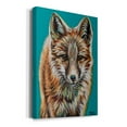 thumbnail image 2 of Teal Fox Premium Gallery Wrapped Canvas - Ready to Hang, 2 of 9