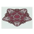 thumbnail image 1 of Mandala Cutting Board, Maroon Universe and Microcosm with Effects Locus Print, Decorative Tempered Glass Cutting and Serving Board, Large Size, Red, by Ambesonne, 1 of 1