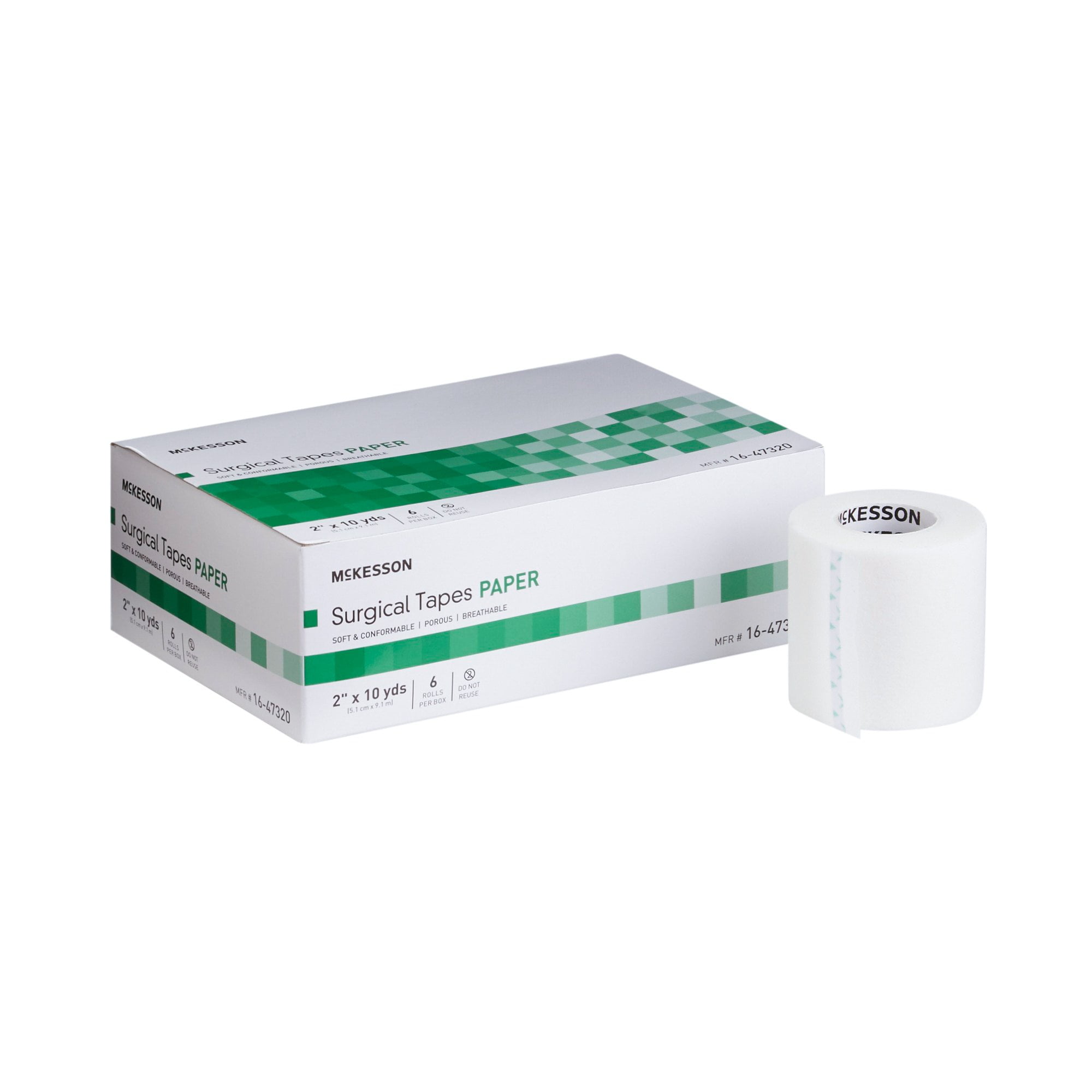 McKesson Medical Tape 2' x 10 yds. 16-47320,  1 Box, 6 Rolls/Box