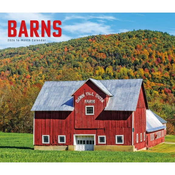 Carousel Calendars, Barns Deluxe 2026 Wall Calendar