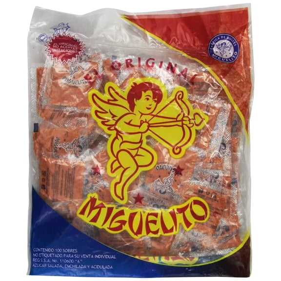 Miguelito Chamoy Chilito En BCF26 Polvo Mexican Candy Chili Powder 100 Pieces Sealed