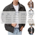 thumbnail image 2 of Zpzdpjkx Mens PU Leather Bomber Jacket Lapel Collar Multi Zipper Pockets Soft Texture Daily Street Fashion Casual Lightweight City Skate Vacation Jackets for Men, 2 of 5