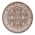 thumbnail image 3 of Unique Loom Charlotte Collection Area Rug - Carmel (5' 3" Round Brown/Ivory), 3 of 7