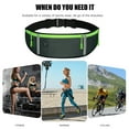 thumbnail image 2 of Yucurem Unisex Reflective Waist Pack, Waterproof Phone Waist Pack, Running Belt Bag Fanny Pack for Hiking Fitness Cycling (Grey), 2 of 6