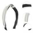 thumbnail image 3 of Unique Bargains 1 Pc Grace Wide Cross Knot Headbands for Women White, 3 of 6