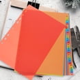 thumbnail image 2 of Shisuyan 1 Set Loose-leaf Binder Divider Paper Dividers Notepad Dividers Plastic Binder Dividers Notepad Tabs Colored Tabs Colored Page Markers Notepad Index Dividers A4, 2 of 9