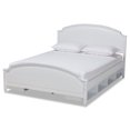 thumbnail image 2 of Baxton Studio Elise Classic and Traditional Transitional White Finished Wood Queen Size Storage Platform Bed, 2 of 7
