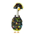 thumbnail image 2 of Outdoor White Goose Statue with Costume set Garden Decor, Happy Birthday Theme Party Decoration for Porch, Colorful Balloon and Hat Attire for 23 Inch Goose, Festive Yard Celebration Accent, 2 of 7