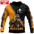 thumbnail image 1 of Sudadera con capucha para hombre, ropa de calle con nombre personalizado, estampado 3D de Calavera, con cremallera, informal, DK4905 XL Gao Jinjia LED, 1 of 2