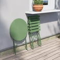 thumbnail image 3 of Premium Steel Patio Bistro Set, Folding Outdoor Patio Furniture Sets, 3 Piece Patio Set of Folding Patio Table and Chairs,Bean Green, 3 of 5
