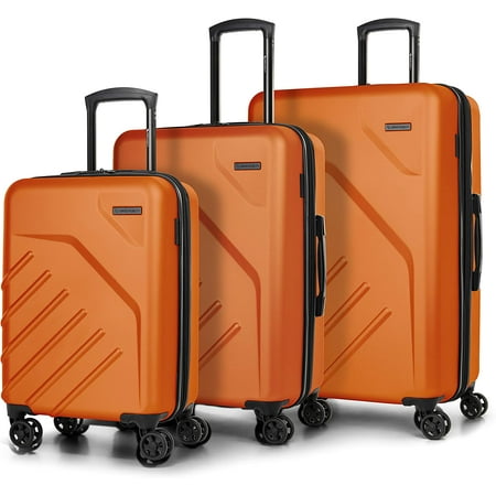 4-Piece Hardshell Luggage Set With Spinner Wheels | Carry-On Suitcases 12, 20, 24, 28 Inch | TSA Lock, ABS Material, Family Travel