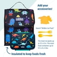 thumbnail image 5 of Wildkin Kids Insulated Reusable Lunch Bag (Monsters Black), 5 of 7