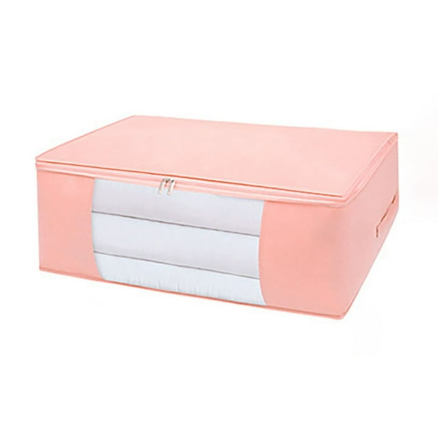 Oleegame 1PC Storage Clothing Bags Storage Containers Clothes Organizer With Reinforced Handle Sturdy Woven Fabric For Blankets Bedding With Zipper