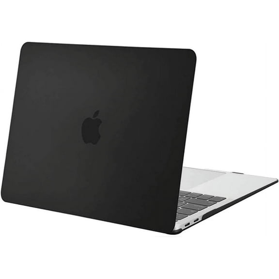 Compatible with MacBook Air 13 inch Case 2022 2021 2020 2019 2018 Release A2337 M1 A2179 A1932 Touch ID, Plastic Hard Shell Cover Compatible with MacBook Air 13.3 inch Case, Black
