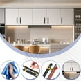 thumbnail image 4 of Thinsont 2pcs/set Self-Adhesive Stainless Steel Cabinet Handle Easy Installation Wide Applications Black, 4 of 6