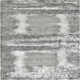 thumbnail image 1 of Ahgly Company Machine Washable Indoor Square Industrial Modern Grey Gray Area Rugs, 8' Square, 1 of 7