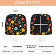 thumbnail image 3 of Pioneer Flower Seat Covers for Dining Room Chairs Set Of 6,Stretch Printed Washable Chair Seat Cover with Elastic Ties and Button,Removable Waterproof Couch Cushion Covers, 3 of 6