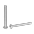 thumbnail image 1 of Uxcell Vis de Machine à Tête de Poêle, Vis Rondes en Acier Inoxydable 304 pour Armoire 10 1/4-20 x 2-1/4 Pouces, 1 of 7