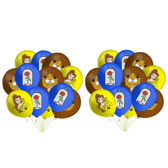 Belle Beauty and Beast Balloons Party Supplies Birthday Favors Decorations Decor Kit Latex