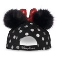 thumbnail image 2 of Gorra de béisbol Disney Minnie Mouse con lunares y pompones, color negro, 2 of 2