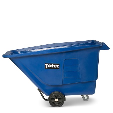 Toter 1 Cubic Yard 825 lbs. Capacity Utility Duty Material Handling Tilt Truck - Blue