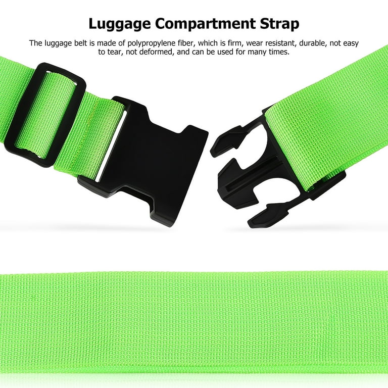 1 Set Luggage Straps Adjustable Suitcase Straps with Identification Tags  for Travel