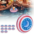 thumbnail image 5 of Inflatable Drink Holders Floats, 10PCS Inflatable Drink Holders Floating Pool Drink Cup Floating Bath Holder Fun Bath Toys for Hot Tub Pool Inflatable Cup Coaster, 5 of 9