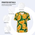 thumbnail image 5 of Fotbe Orange Baseball Jersey Shirt for Men and Women, Casual Short Sleeves Button Down T-Shirt-Medium, 5 of 9