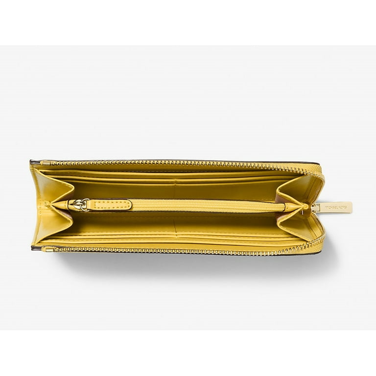 Michael Kors Jet Set Travel Large Logo Quarter-Zip Wallet, Daisy