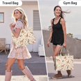 thumbnail image 6 of Large Capacity Tote Bag,Pitbull Dog and Flower Floral Handbag Fashion Luxury Tote Bag,15.7"x13"x 5.1" Inches,Laptop Compatible, 6 of 6