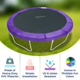 thumbnail image 3 of Coussin de Sécurité de Remplacement Super Trampoline (Couvercle à Ressort) Adapté aux Cadres Ronds de 9 Pieds - Violet, 3 of 4