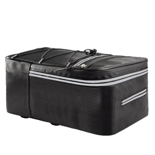 Bolsa de rejil trasera Bolsa almacenamiento impermeable Bolsa de 15L Portabicicletas de carretera de maletero reflectante kusrkot Portaequipajes trasero para bicicletas