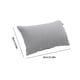 thumbnail image 3 of Fundas de almohada de algodón de 4 capas con cierre de snap desmontable, Gris, 3 of 6
