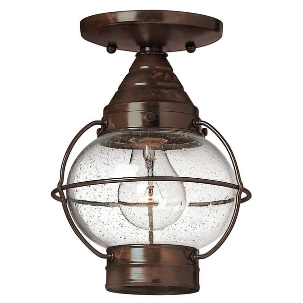 Hinkley Lighting H2203 1 Light Outdoor Flush Mount Ceiling Fixture From