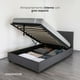 thumbnail image 2 of Base Para Cama Individual Abatible Box De Metal Madera Color Gris KingsHouse gris Individual, 2 of 8