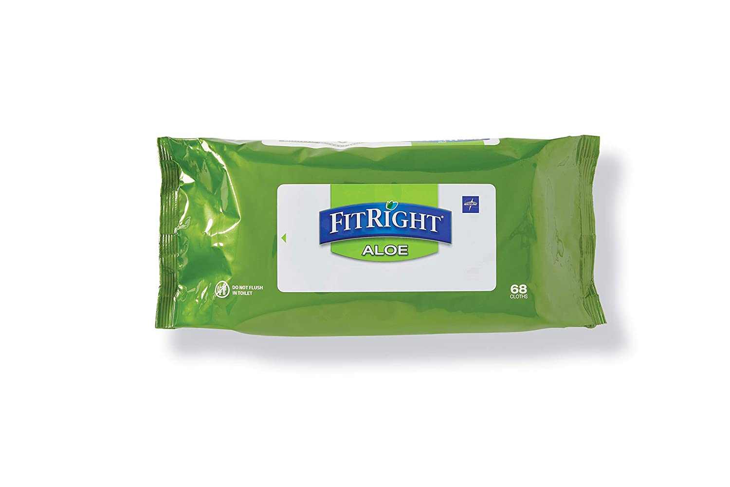 FitRight Aloe Personal Cleansing Cloth Wipes, Scented, 8 x 12 inch
