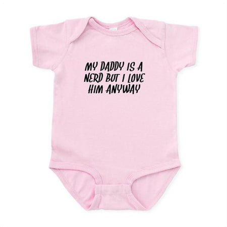 

CafePress - My Daddy Is A Nerd Body Suit - Baby Light Bodysuit Size Newborn - 24 Months