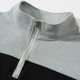 thumbnail image 5 of pstuiky Camisas para hombre de manga larga, Camisa informal para hombre con media cremallera, color block, cuello alto y mangas largas top de hombre m, 5 of 9