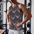 thumbnail image 5 of Picia pink hearts Printed Men’s Performance Tank, Men's Workout Tank Top Moisture-Wicking Tank Top Muscle tee, Breathable Workout Shirt-4X-Large, 5 of 7