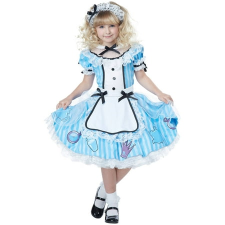 Girls Deluxe Alice in Wonderland Costume