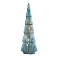 thumbnail image 3 of Opvise Glass Christmas Tree with LED Lights Decorative Tabletop Holiday Ornament Battery Powered Festive Home Desk Decor Gift, 3 of 8