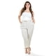 thumbnail image 1 of Pantalon de lino de doble boton Roman Fashion /Tallas Extras, 58749 (Beige) beige 40, 1 of 7