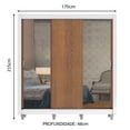 thumbnail image 3 of Ropero Closet Madesa Lyon Plus 3 Puertas con Espejos Pies B, 3 of 5