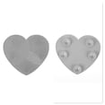 thumbnail image 4 of Unique Bargains 1 Pc Heart-shaped Makeup Sponge Brush Cleaner Gray, 4 of 5