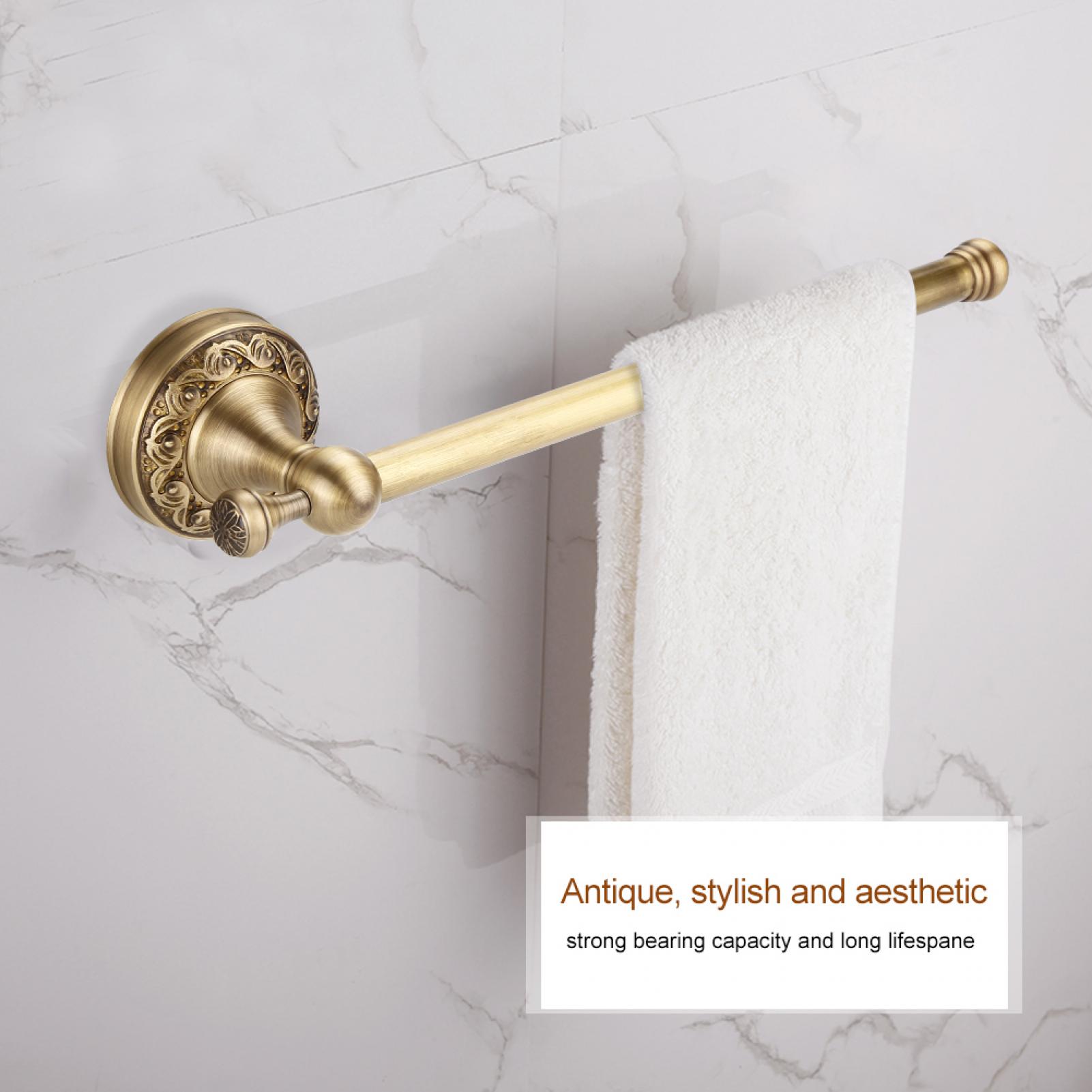 Doact Towel Holder Antique Brass Towel Holder Towel Rack For Kitchen Easy To Install For Bathroom Walmart Com Walmart Com