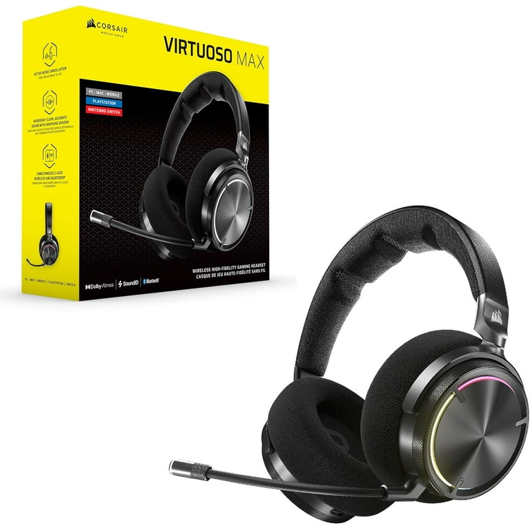 新品未開封 CORSAIR VIRTUOSO MAX ワイヤレスヘッドセット CORSAIR VIRTUOSO MAX Wireless Gaming Headset for PC, Mac, PS5, PS4