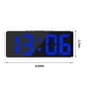 thumbnail image 3 of Reloj despertador digital Simples LED con pantalla digital grande, reloj despertador de moda, totalmente funcional, para escritorio, mesita de noche, estudio, cocina, reloj con marco negro., 3 of 7