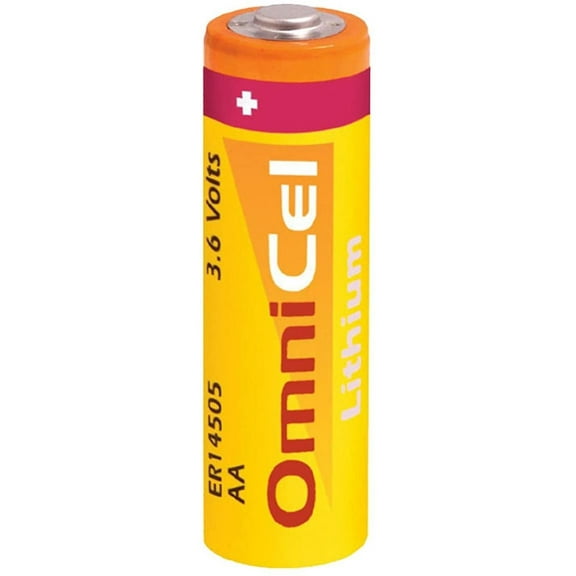 OmniCel ER14505 3.6V 2400mAh AA Lithium Button Top Battery