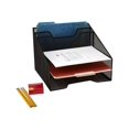 thumbnail image 2 of Mind Reader Organisateur de Bureau en Maille, 5 Compartiments, Noir, 2 of 7
